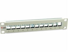 Equip Patchpanel Equip 12x Cat6A 10 FTP 1HE Keystone Montage ws