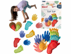 Hencz Sensory Path Tup Tup 8 sáčků ve tvaru nohou a rukou, velur