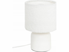 Atmosphera Keramická stolní lampa BONA se stínidlem bouclé, O 14 cm