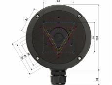 Hikvision DRŽÁK PRO KAMERU DS-1280ZJ-S (ČERNÝ) Hikvision