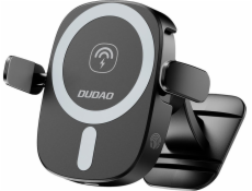 Dudao Držák telefonu do auta Dudao FW11 s indukční nabíječkou 15W do větrací clony/kokpitu - černý