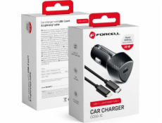 ForCell Nabíječka FORCELL F-ENERGY Carbon CC50-1C Autonabíječka Typ C + Kabel Typ C na Lightning PD 3A 20W Černá ForCell Nabíječka FORCELL F-ENERGY Carbon CC50-1C Autonabíječka Typ C + Kabel Typ C na Lightning PD 3A 20W Černá