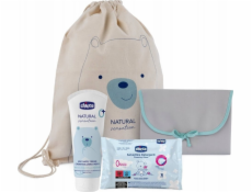 NoName CHICCO_SET Nappy Change přebalovací podložka + krém na opruzeniny + vlhčené ubrousky 16 ks.