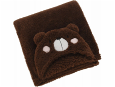 Home Styling Collection Kolekce bytového stylingu Dětská deka s kapucí a ušima TEDDY, 70 x 100 cm