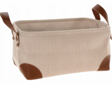 Home Styling Collection Úložný košík z manšestrové tkaniny s uchy, kolekce Home Styling, 30 x 20 x 15 cm Home Styling Collection Úložný košík z manšestrové tkaniny s uchy, kolekce Home Styling, 30 x 20 x 15 cm