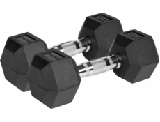 Rebel Pogumované činky RBA-2325 2 x 7 kg