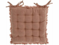 Home Styling Collection Kolekce bytového stylingu SLIM prošívaný polštář na židli, bavlna, zavazování, 40 x 40 cm