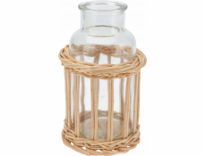Home Styling Collection Kolekce pro styling domácnosti Dekorativní láhev v proutěném košíku