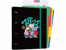 Eurocom BT21 - pořadač A4 z kolekce Street Mood s listy (4 kroužky, gumička)