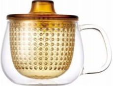 Secret de Gourmet KINTO - UNITEA - Hrnek s nálevníkem na čaj - Žlutý 350ml