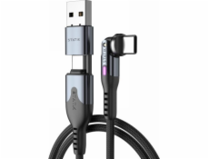 STATIK Statik PowerPivot Pro USB kabel - USB-C - USB-C 2m, nylonový opletený (černý)