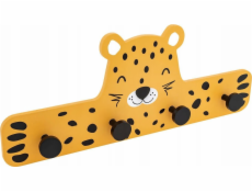 Atmosphera Dětský věšák LEOPARD, 4 háčky