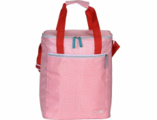 Excellent Houseware Chladicí taška s popruhem, 16 l, růžová s potiskem