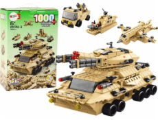 LeanToys Vojenský tankový písek 1000 El stavebnice sada