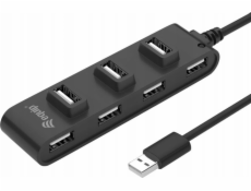 Equip Equip USB-Hub 7-Port 2.0 ->7x2.0 480Mbps o.Netzteil sw