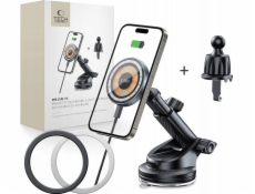 Tech-Protect Nabíječka TECH-PROTECT MM15W-V5 MAGNETICKÁ MAGSAFE DRŽÁK DO PALUBNÍ DESKY A VENTILAČNÍHO SYSTÉMU AUTO BEZDRÁTOVÁ NABÍJEČKA 15W ČERNÁ