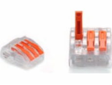 Trytyt Tritiový konektor s nacvakávacím uzávěrem 0,2-4,0 mm2 PC-233 3 zdířky (50 ks)