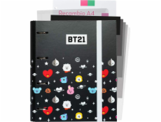 BT21 Pořadač BT21 - Pořadač A4 s listy (4 kroužky, gumička)