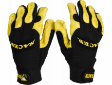 NO NAME Rukavice pro mechaniky RS Racer, velikost 10, žluto-černé