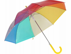 NoName Velký poloautomatický deštník, duhový, O 80 cm