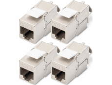 Digitus Digitus Módulo Keystone CAT 6A, revestido, sem ferramentas - 4 kst