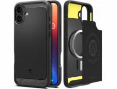 Spigen Pouzdro Rugged Armor Mag MagSafe pro iPhone 16, matné, černé