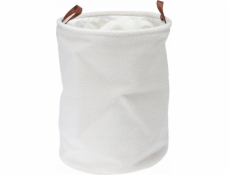 Home Styling Collection Kolekce pro domácí styling Úložný košík Boucle, rukojeti z umělé kůže, O 38 x 50 cm