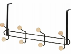 Storage Solutions Dveřní závěs kovový, s dřevěnými úchytkami, 40 x 22 x 10 cm