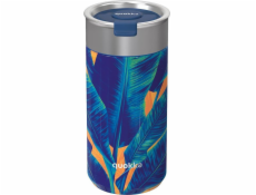 Quokka Termohrnek na kávu Quokka Boost - nerezový termohrnek s nálevníkem 400 ml (modrá džungle)
