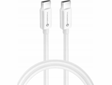 ForCell USB kabel F-ENERGY C339 Typ C na Typ C PD QC4.0 5A 100W 1m bílý