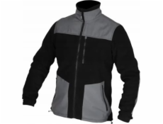 Dedra Flísová mikina s vsadkami, 280 g/m2, velikost XXXL, černošedá