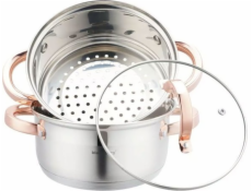 Klausberg KLAUSBERG PARNÍ HRNEC 3 DÍLY 18 cm KB-7725 RŮŽOVÉ ZLATO