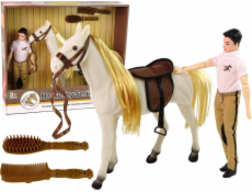 LeanToys Příslušenství k figurkám panenek Bílý kůň