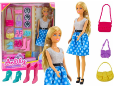 LeanToys Sada pro panenky Anlily, oblečení a doplňky