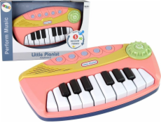 LeanToys Interaktivní piano Malý růžový pianista