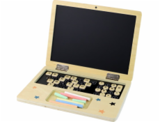 LeanToys Dřevěná tabule křída na notebook