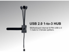 Lian Li USB HUB Lian Li PW-U2HB USB převodník 1 USB na 3 USB