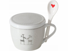 Boltze Vánoční hrnek Jumbo s víčkem a lžičkou LOVELIES, 600 ml Boltze Vánoční hrnek Jumbo s víčkem a lžičkou LOVELIES, 600 ml