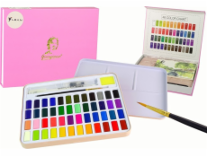LeanToys Sada pro umělce 48 akvarelových barev, příslušenství