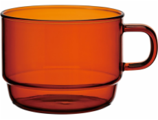 Hario Hario - Barevný hrnek na vrstvení - Skleněný jantarový hrnek 300ml