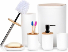 Vilde Koupelnová sada 6dílná bílá (568054)