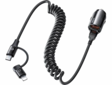 Remax Nabíječka ŁAD SAM. REMAX RUICHY ŘADA 45W RCC356 + OSVĚTLENÍ/ČERNÝ KABEL USB-C