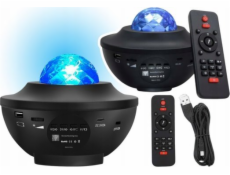 LeanToys Star Projector LED lampa Bluetooth reproduktor Dálkové ovládání LEAN Toys