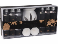 Home Styling Collection Kolekce pro domácí styling Keramický aromaterapeutický kahan s 15 vůněmi a 2 čajovými svíčkami