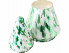 Boltze Skleněná svíčka ve tvaru vánočního stromku DOTTI, výška 17,5 cm