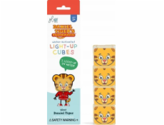 Glo Pals Glo Pals, Senzorické kostky, které svítí ve vodě - Daniel Tygrysek, 4 ks.