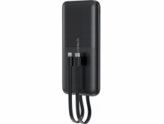 Choetech Powerbanka Powerbanka Choetech B654 10000mAh 22,5W USB-A / USB-C / micro USB s vestavěným kabelem USB-C / Lightning - černá