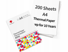 Phomemo Termo papír bílý, A4, 210 mm, 200 ks. pro Phomemo M832 M833 M08F / Q22-DZF2-RMSG10-A4