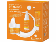 Floslek Dárková sada FLOSLEK s vitamínem C (krém proti stárnutí 50 ml + oční krém 30 ml + sérum 30 ml)