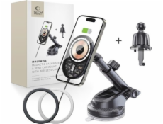 Tech-Protect Nabíječka TECH-PROTECT MM15W-V6 MAGNETICKÁ MAGSAFE DRŽÁK DO PALUBNÍ DESKY A VENTILAČNÍHO SYSTÉMU AUTO BEZDRÁTOVÁ NABÍJEČKA 15W ČERNÁ